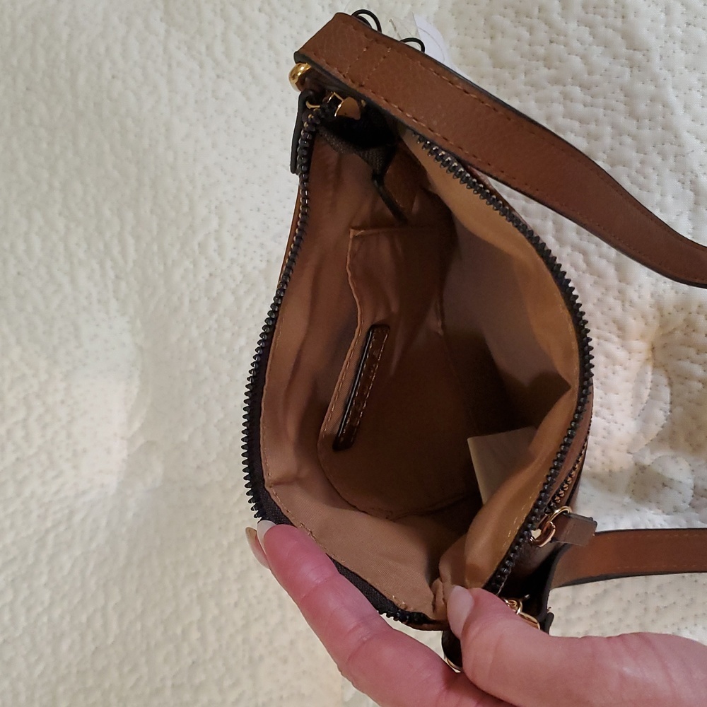 NWT Loume Cognac Crossbody Bag - Picture 4 of 4